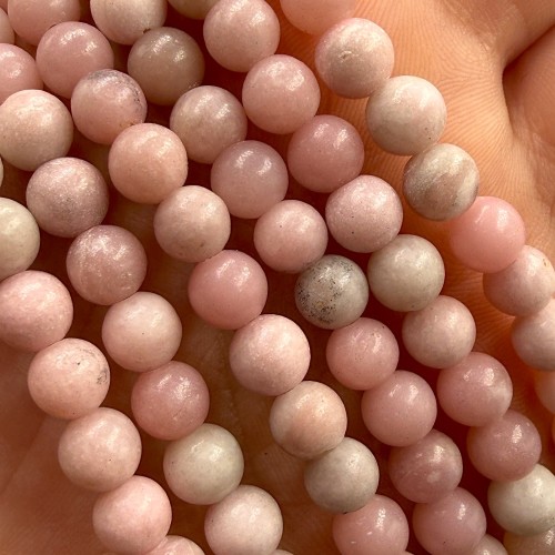 Kalcyt Różowy / kulka gładka / ok. 6mm