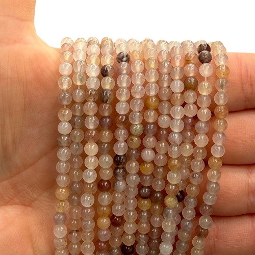 Kwarc Lilac / kulka gładka / ok. 4mm