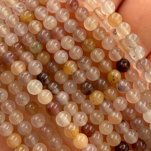 Kwarc Lilac / kulka gładka / ok. 4mm