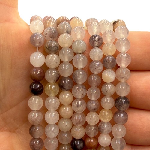 Kwarc Lilac / kulka gładka / ok. 6mm