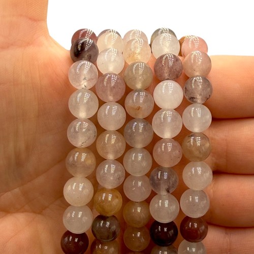 Kwarc Lilac / kulka gładka / ok. 8mm