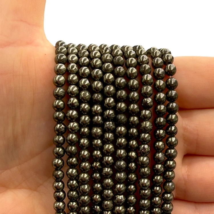 Piryt / kulka gładka / ok. 4mm