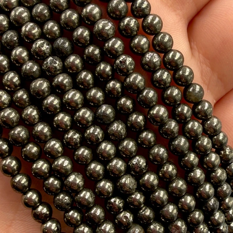 Piryt / kulka gładka / ok. 4mm