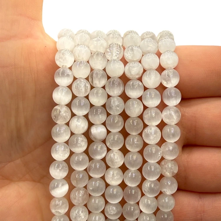 Selenit / kulka gładka / ok. 6mm