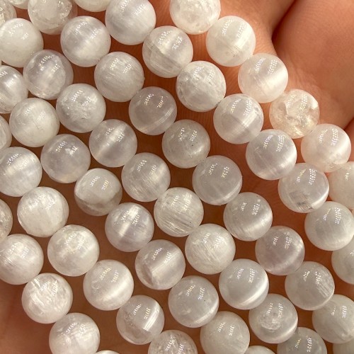 Selenit / kulka gładka / ok. 6mm