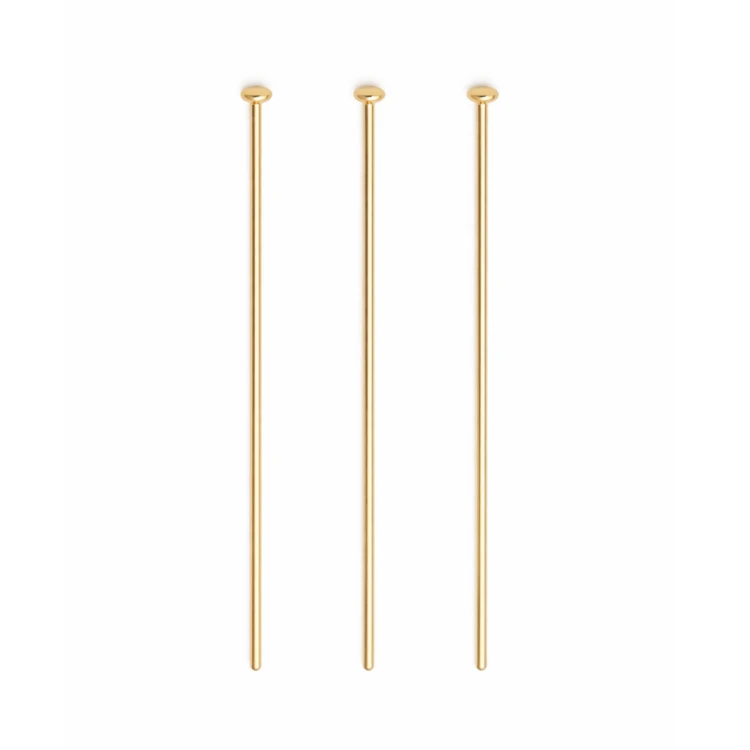 Szpilki - Gwoździe 5cm / stal PVD / kolor złoty / 20szt.