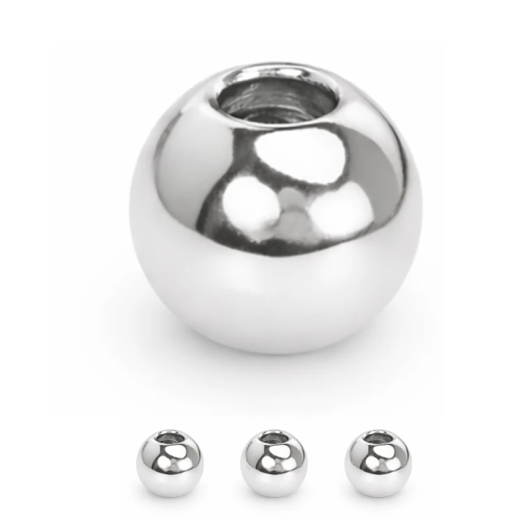 Kulki ozdobne 3mm / stal kolor srebrny / 100szt.