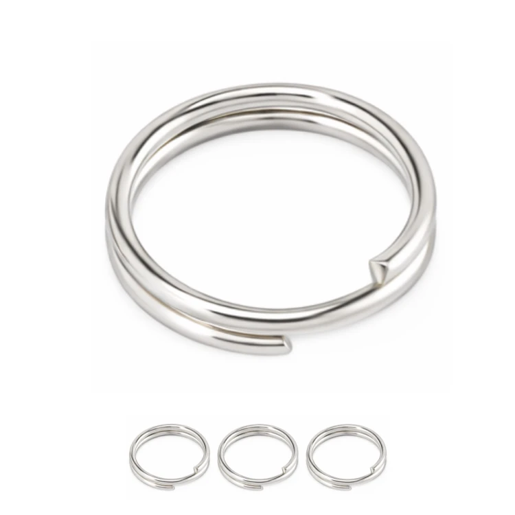 Kółeczko sprężynka 3,5mm / stal kolor srebrny / 20 szt.