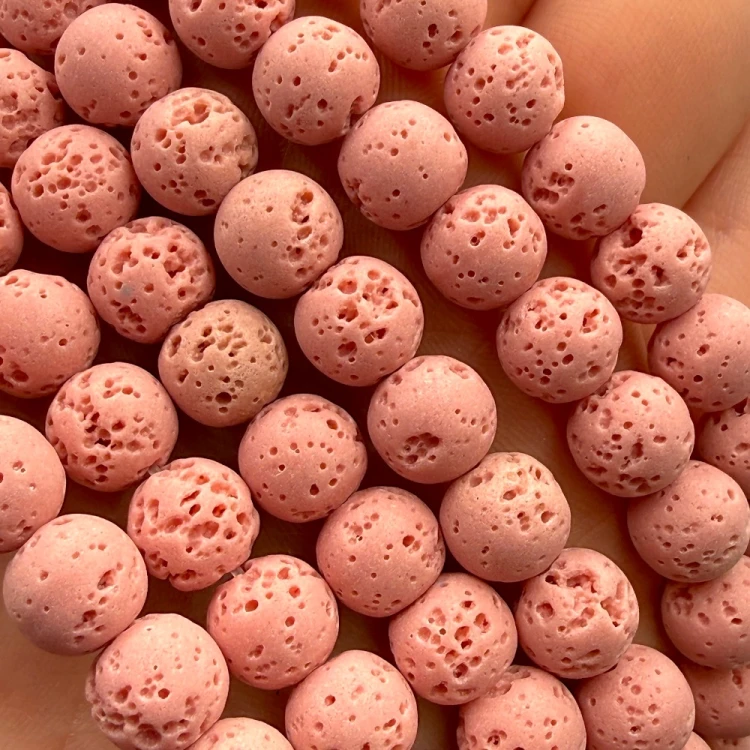 Lawa Różowa / kulka gładka / ok. 6mm