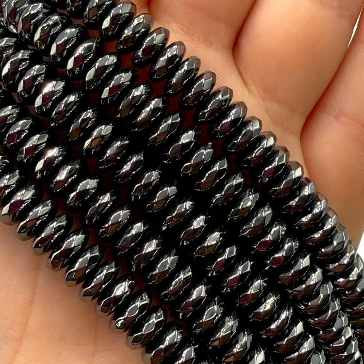 Hematyt oponka / kolor czarny / ok. 6x1mm