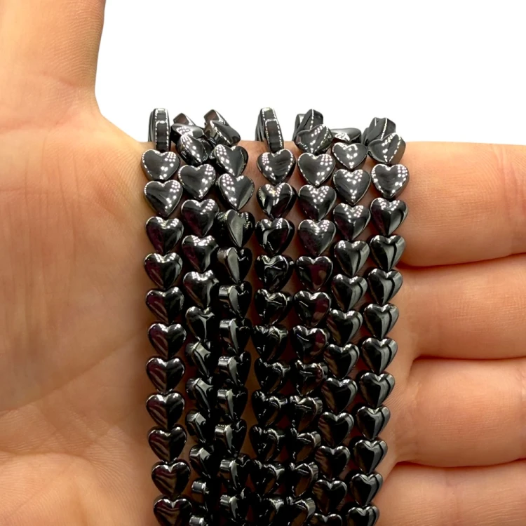 Hematyt Serce / kolor czarny / ok. 6mm