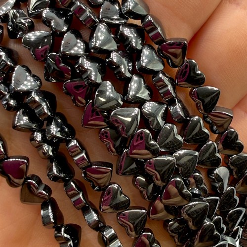 Hematyt Serce / kolor czarny / ok. 6mm