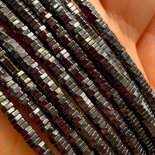Hematyt Nakrętka / kolor czarny / ok. 3x1mm
