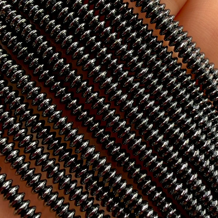 Hematyt oponka talerzyk / kolor czarny / ok. 3x1mm