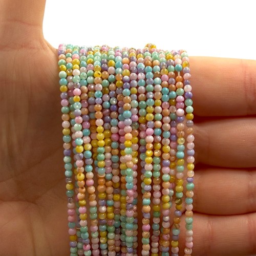 Masa Perłowa / kolorowy / kulka gładka / ok. 2mm