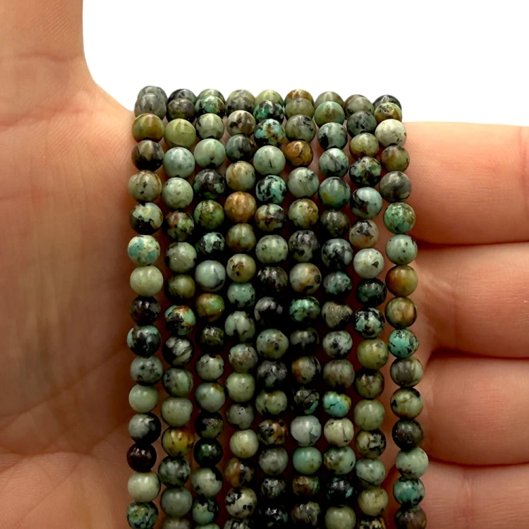 Turkus Afrykański / kulka gładka / ok. 4mm