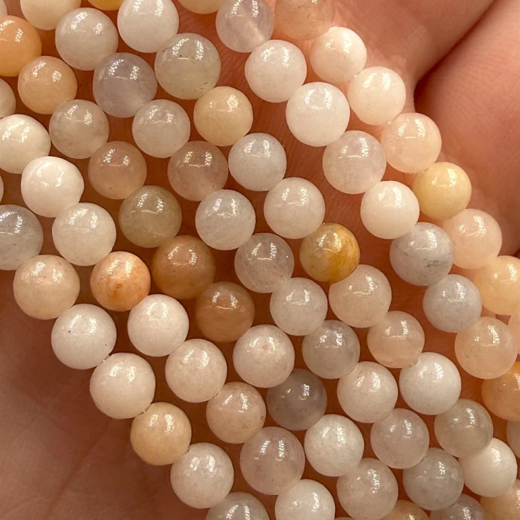 Awenturyn Brzoskwiniowy / kulka gładka / ok. 4mm