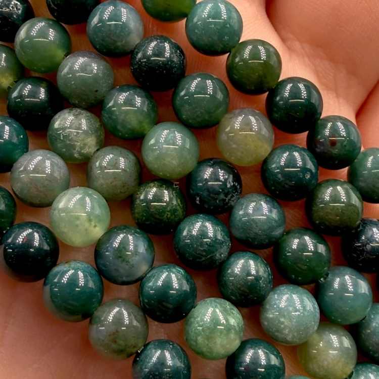 Agat Mszysty / kulka gładka / ok. 6mm