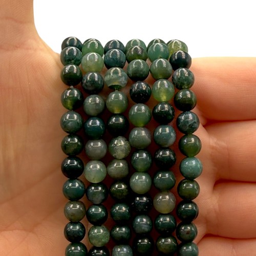 Agat Mszysty / kulka gładka / ok. 6mm