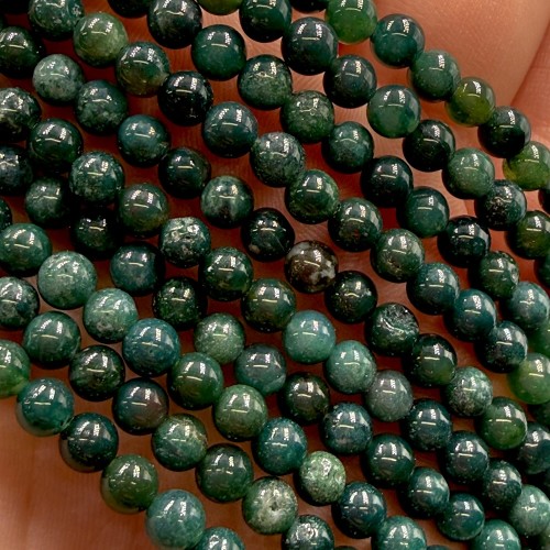 Agat Mszysty / kulka gładka / ok. 4mm