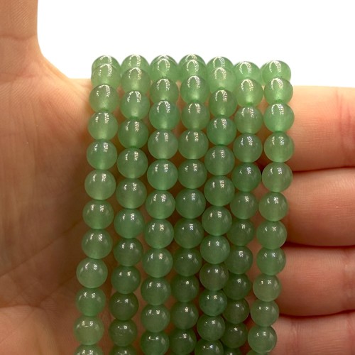 Awenturyn Zielony / kulka gładka / ok. 6mm