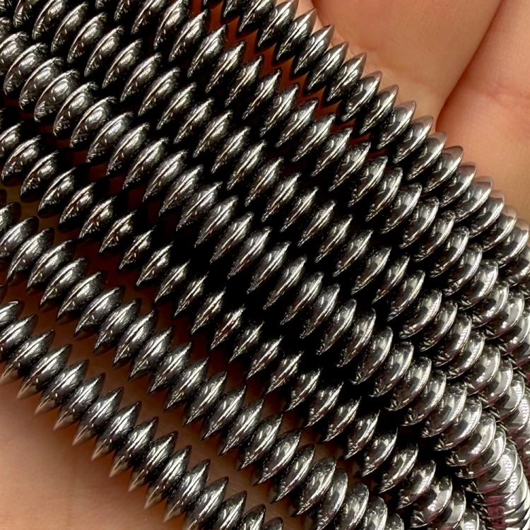 Hematyt oponka talerzyk / kolor srebrny / ok. 6x2mm