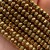 Hematyt Oponka Fasetowana / kolor ciepłe złoto / ok. 6x4mm