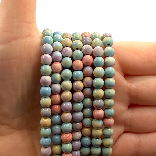 Agat Tęczowy / kulka gładka / ok. 4mm