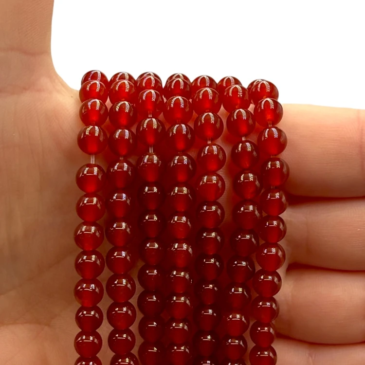 Agat Karneol / kulka gładka / ok. 6mm