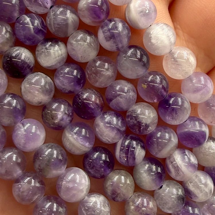 Ametyst Jasny / kulka gładka / ok. 6mm