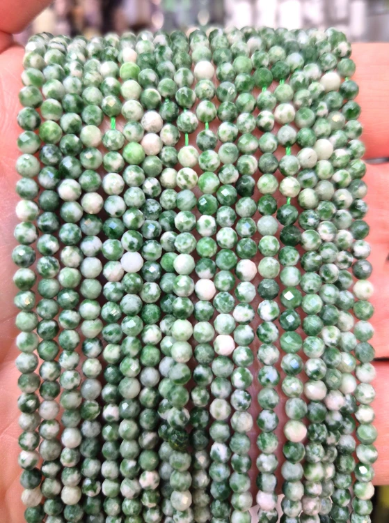 Jaspis Zielony / kulka fasetowana / ok. 3mm