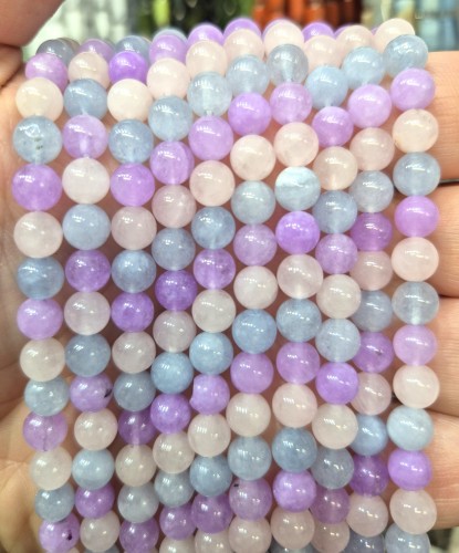 Jadeit Mix / kulka gładka / ok. 6mm