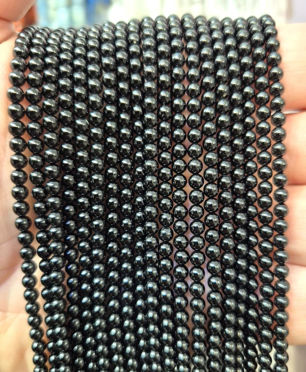 Turmalin Czarny / kulka gładka / ok. 3mm