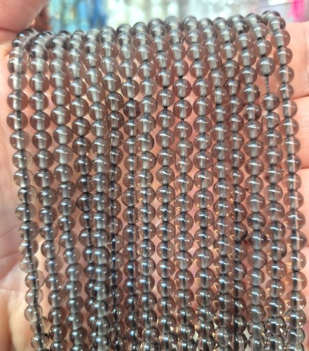 Kwarc Dymny / kulka gładka / ok. 4mm