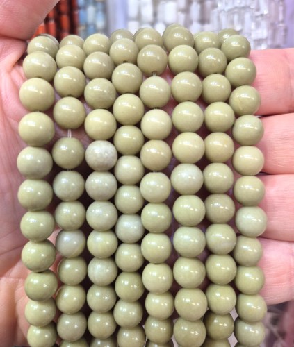 Jaspis Matcha Avocado / kulka gładka / ok. 8mm