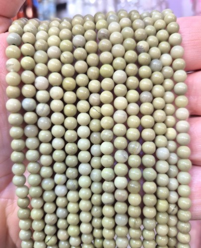 Jaspis Matcha Avocado / kulka gładka / ok. 4mm