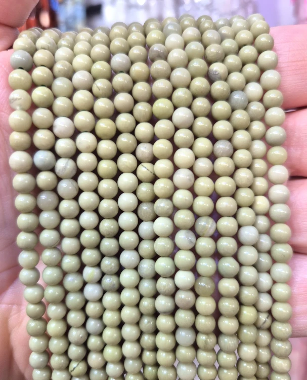 Jaspis Matcha Avocado / kulka gładka / ok. 4mm