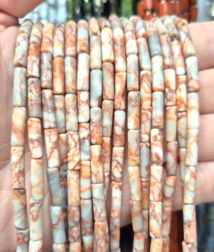 Jaspis Mleczny/ walec / ok. 4x13mm