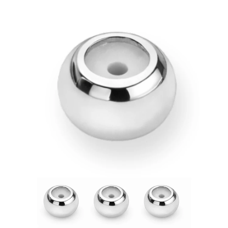 Stoper 4x3x0.4mm / stal kolor srebrny / 5 szt.