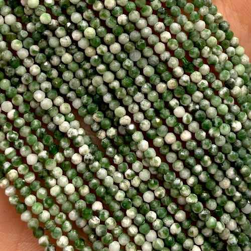 Jaspis Zielony / kulka fasetowana / ok. 2mm