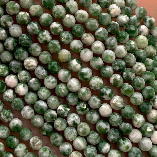 Jaspis Zielony / kulka fasetowana / ok. 3mm