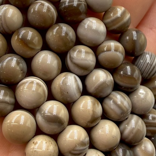 Krzemień Pasiasty / kulka gładka / ok. 8mm