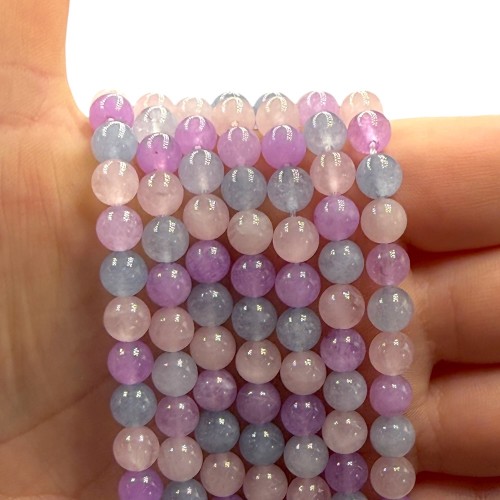 Jadeit Mix / kulka gładka / ok. 6mm