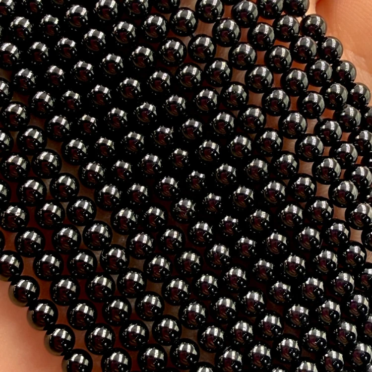 Turmalin Czarny / kulka gładka / ok. 3mm