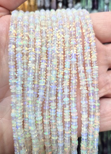Opal Etiopski / oponka gładka / ok. 3x1mm