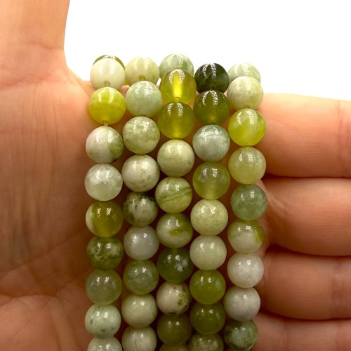 Jadeit Kwiatowy / kulka gładka / ok. 8mm