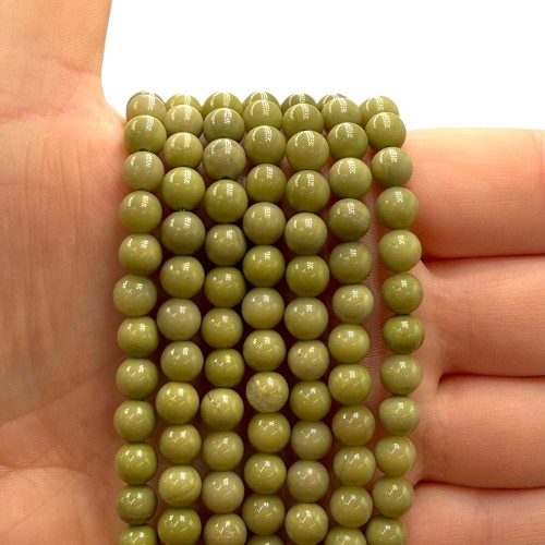 Jaspis Matcha Avocado / kulka gładka / ok. 6mm