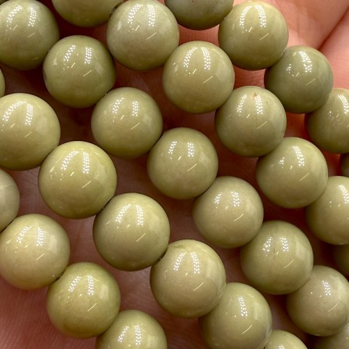 Jaspis Matcha Avocado / kulka gładka / ok. 8mm