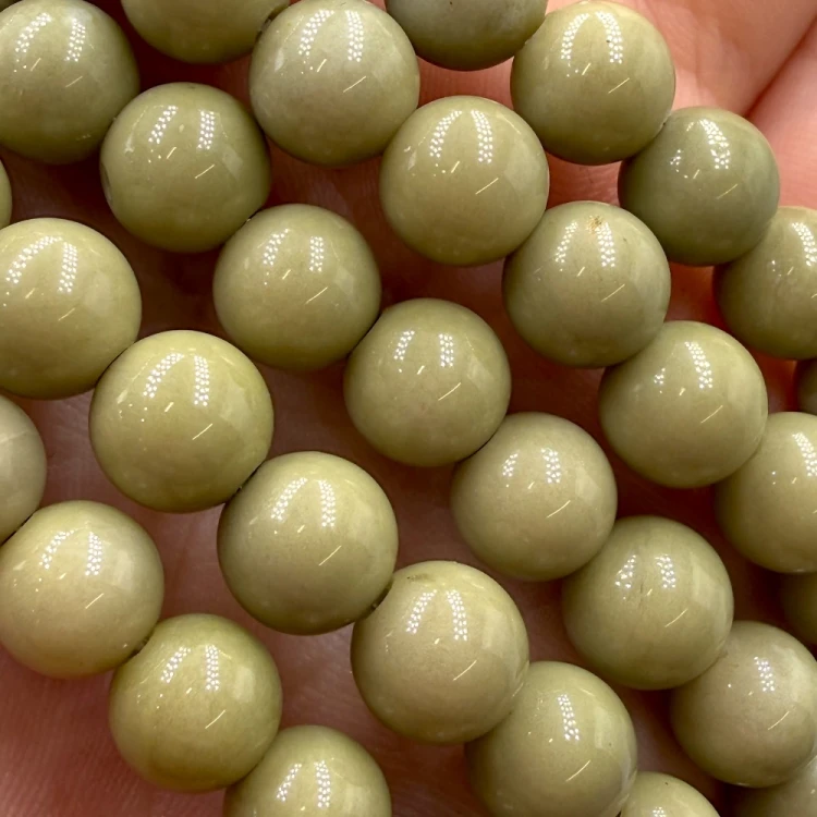 Jaspis Matcha Avocado / kulka gładka / ok. 8mm
