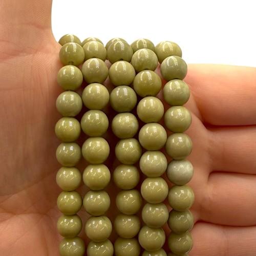 Jaspis Matcha Avocado / kulka gładka / ok. 8mm